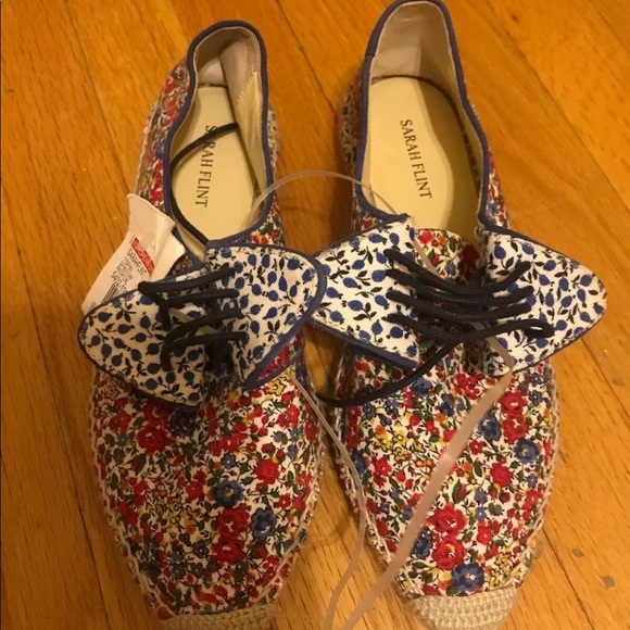 New Sarah Flint Elena Floral espadrilles size 38 - Picture 4 of 9